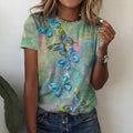 Blusa Feminina Manga Curta Floral