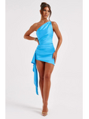 Vestido Curto de Cetim Avery