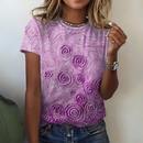 Blusa Feminina Manga Curta Floral