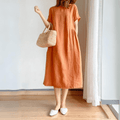Vestido Midi De linho Jane