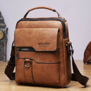 Bolsa De Couro Masculina Crossbody - Estilo Versátil