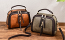 Bolsa Feminina de Couro de Dupla Alça - Modern Vintage