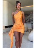Vestido Curto de Cetim Avery
