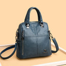 Bolsa Mochila Feminina de Couro
