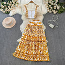 Conjunto de Cropped e Saia Grécia - OÁSIS
