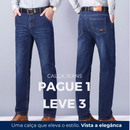 Pague 2 Leve 3 | Calça Jeans Comfort Flex + Brinde Cinto Masculino