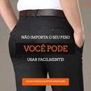 Calça Social Clássica Alfaiataria Gentleman / Cinto Social Couro
