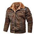 Jaqueta de Couro Masculina Motoqueiro