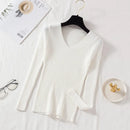 Sueter Tricot Feminino - Gola V