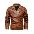 Jaqueta Masculina de Couro Motociclista