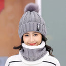 Touca Feminina de Inverno + Cachecol BRINDE