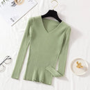 Sueter Tricot Feminino - Gola V