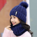 Touca Feminina de Inverno + Cachecol BRINDE