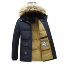 Jaqueta Parka Masculina com Capuz Removível