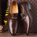 Sapato Social Masculino Mocassim de Couro - Aligator Style